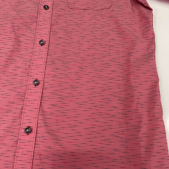 Travis Mathew Men's Heather Earth Red Prestige Lifestyle Button Shirt Size M - Picture 4 of 7